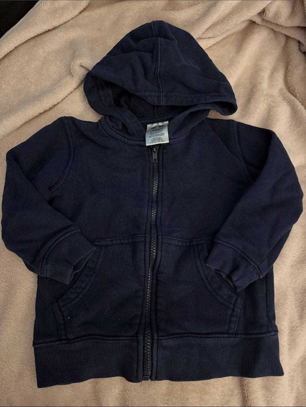 5/$25 Athletic Works Kids Navy Full-Zip Hoodie